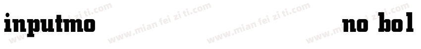 inputmono bold字体转换